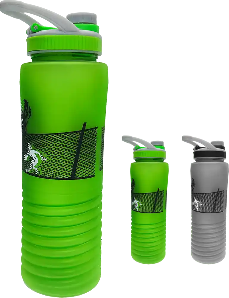 Sports Water Bottle 700ml ,Internal Ice Tube, Matte Plastic, Multicolor, Model 42-128