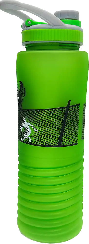 Sports Water Bottle 700ml ,Internal Ice Tube, Matte Plastic, Multicolor, Model 42-128