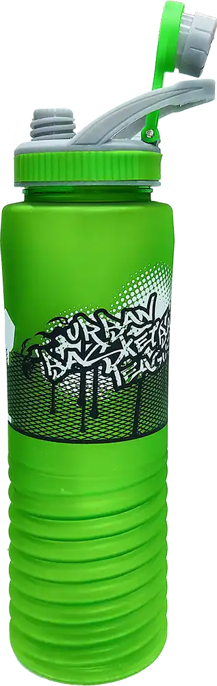 Sports Water Bottle 700ml ,Internal Ice Tube, Matte Plastic, Multicolor, Model 42-128