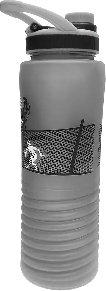 Sports Water Bottle 700ml ,Internal Ice Tube, Matte Plastic, Multicolor, Model 42-128