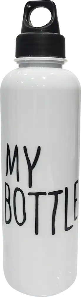 My Bottle Square Sports Water Bottle, Plastic, 750ml, Assorted Colors, 42-140