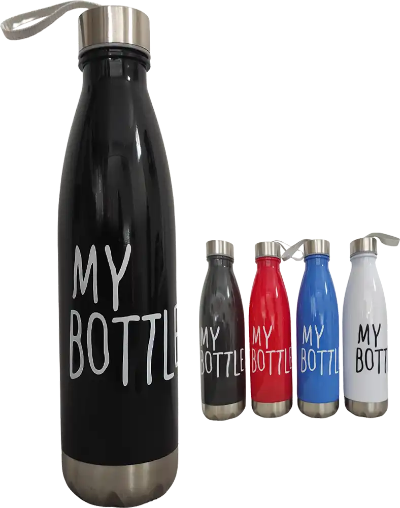 زجاجة مياه رياضية ماي بوتل 750 مللى، بلاستيك * استانلس ستيل، متعددة الألوان، موديل 42-134