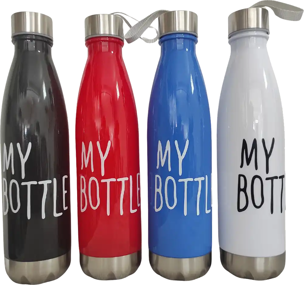 زجاجة مياه رياضية ماي بوتل 750 مللى، بلاستيك * استانلس ستيل، متعددة الألوان، موديل 42-134