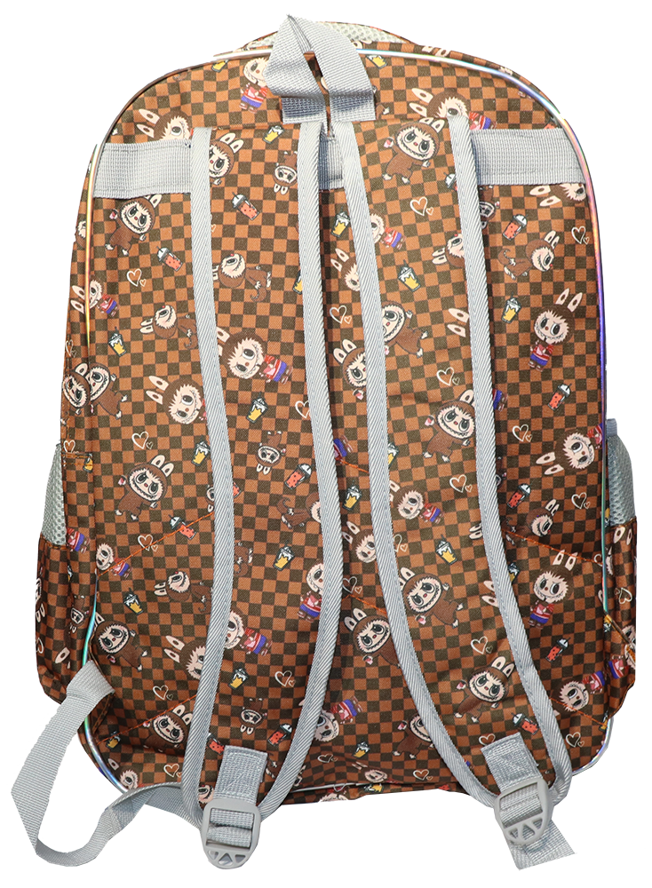 طقم شنطة ظهر مدرسية كلاسيك 3*1 ، مع لانش باج و مقلمة ، متعددة الأشكال