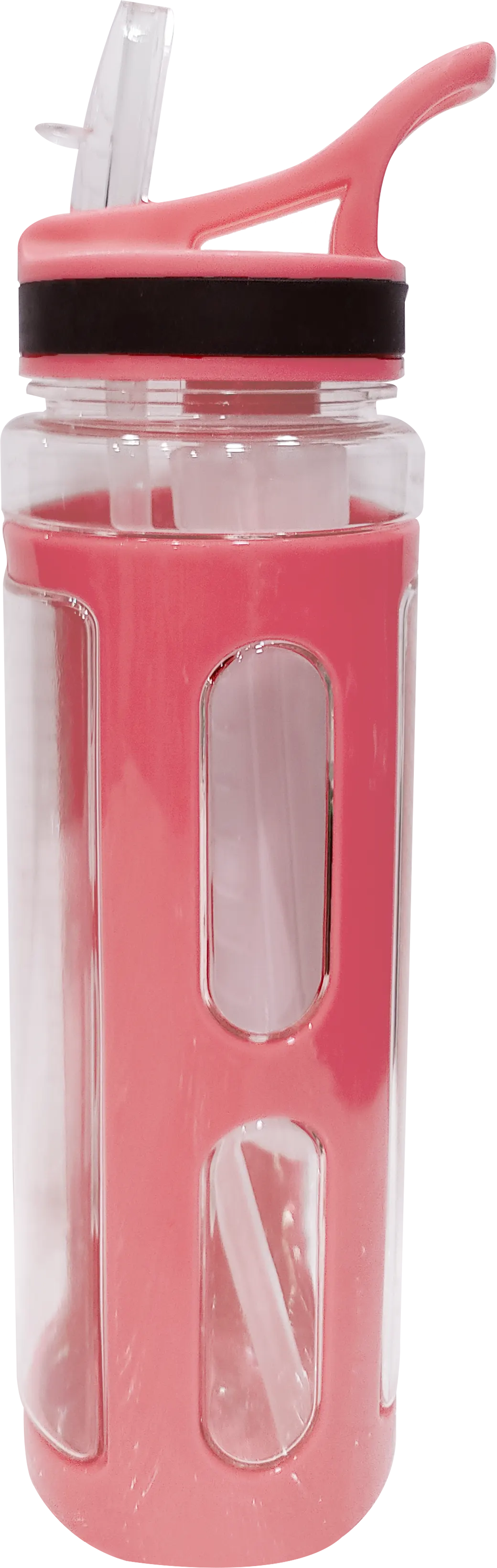 Sports Water Bottle 700ml , Inner Ice Tube, Matte Plastic,Built-in Chamois, Multicolor, Model 42-153