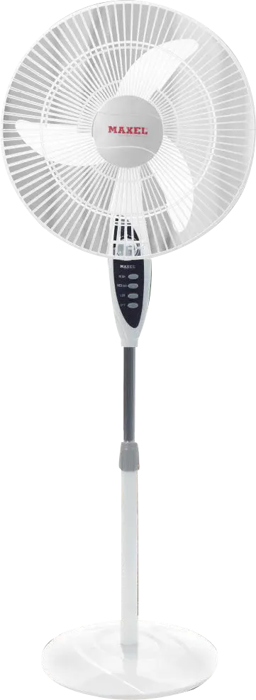 Maxel Stand Fan, 18 In, White, VS5A-45