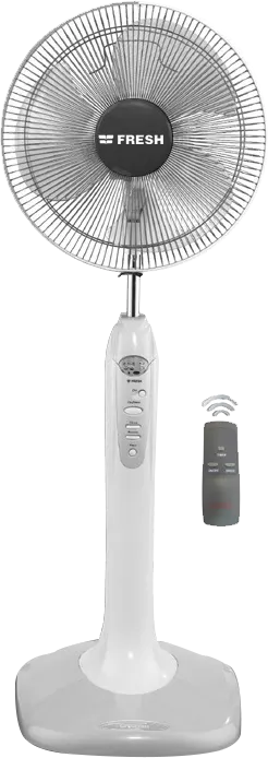 مروحة ستاند فريش رومانتيك بيانو 18 بوصة، ريموت كنترول، أبيض