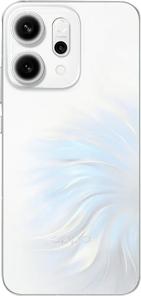 Oppo Reno 14 Dual SIM Mobile , 256GB Memory, 12GB RAM, 5G, Opla White