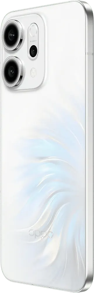 موبايل اوبو رينو 14 ثنائي الشريحة ، ذاكرة 256 جيجابايت ، رامات 12 جيجابايت ، شبكة الجيل الخامس، أبيض