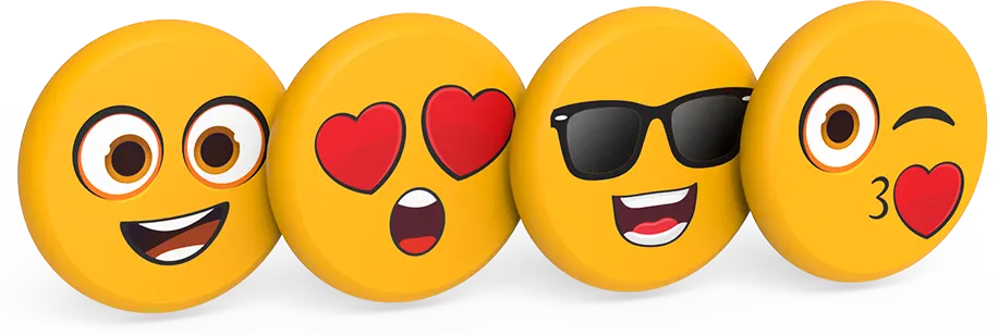 Silka Funny Turkish Vacuum Eraser, Emoji Shapes, Multi-Colors, ART-17