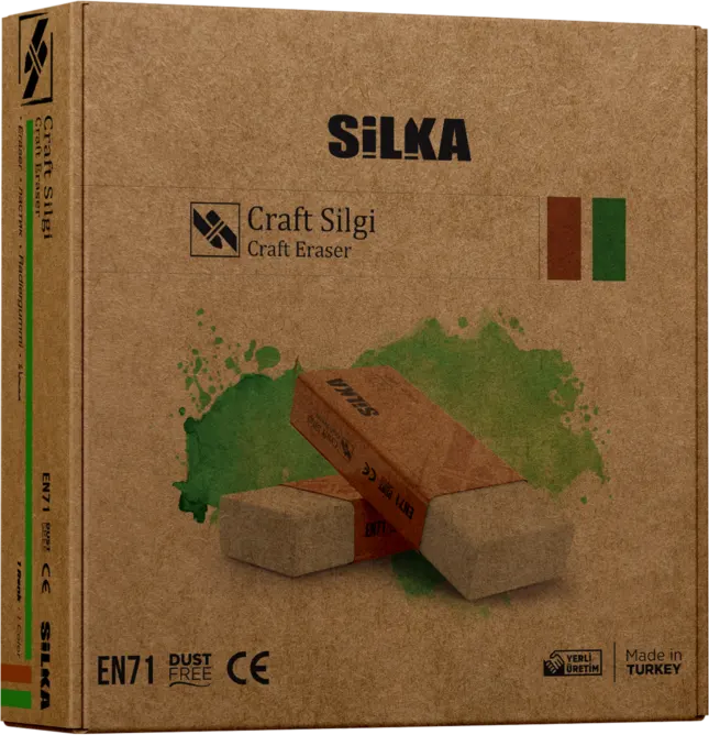 Silka Craft Eraser 1, Large, White, ART-1