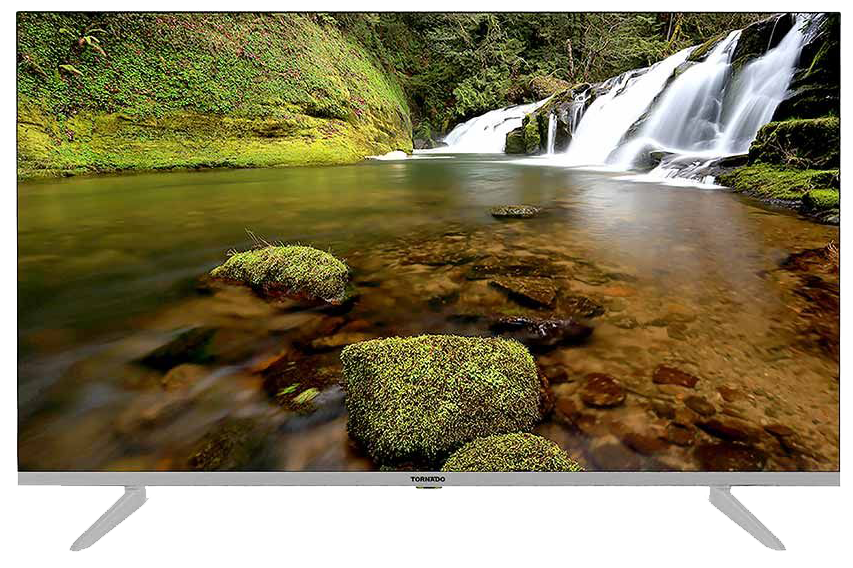 شاشة تورنيدو سمارت بدون فريم ، 55 بوصة ، دقة 4K ، تقنية ال اي دي ، نظام اندرويد ، ريسيفر داخلي ، 55UA5300E