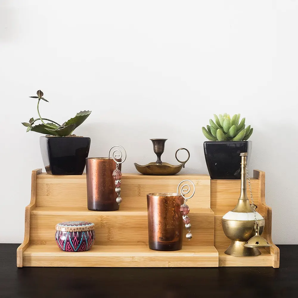 سلم توابل خشب كبير 3 طبقات ، 89-2