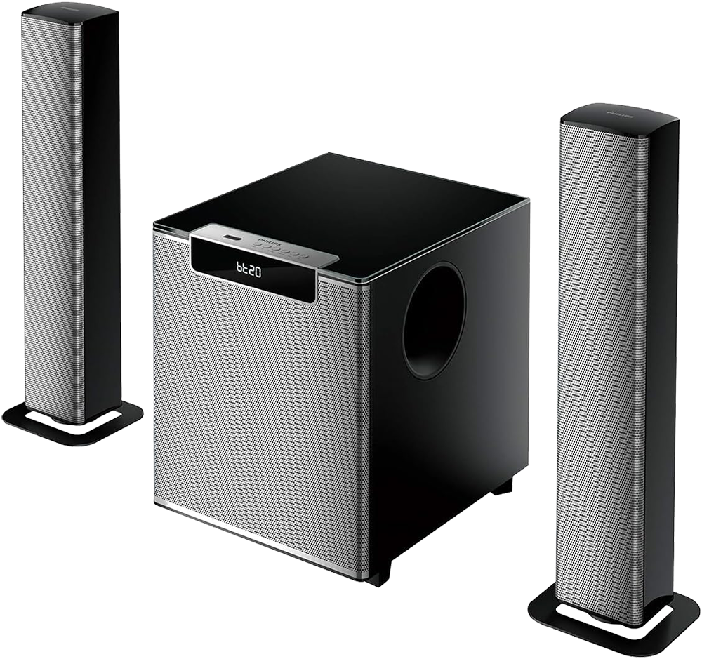 سماعة ساوند بار فيليبس لاسلكية ، بتقنية بلوتوث ـ 2.1 قناة بقوة 120 وات ، أسود ، MMS2220B