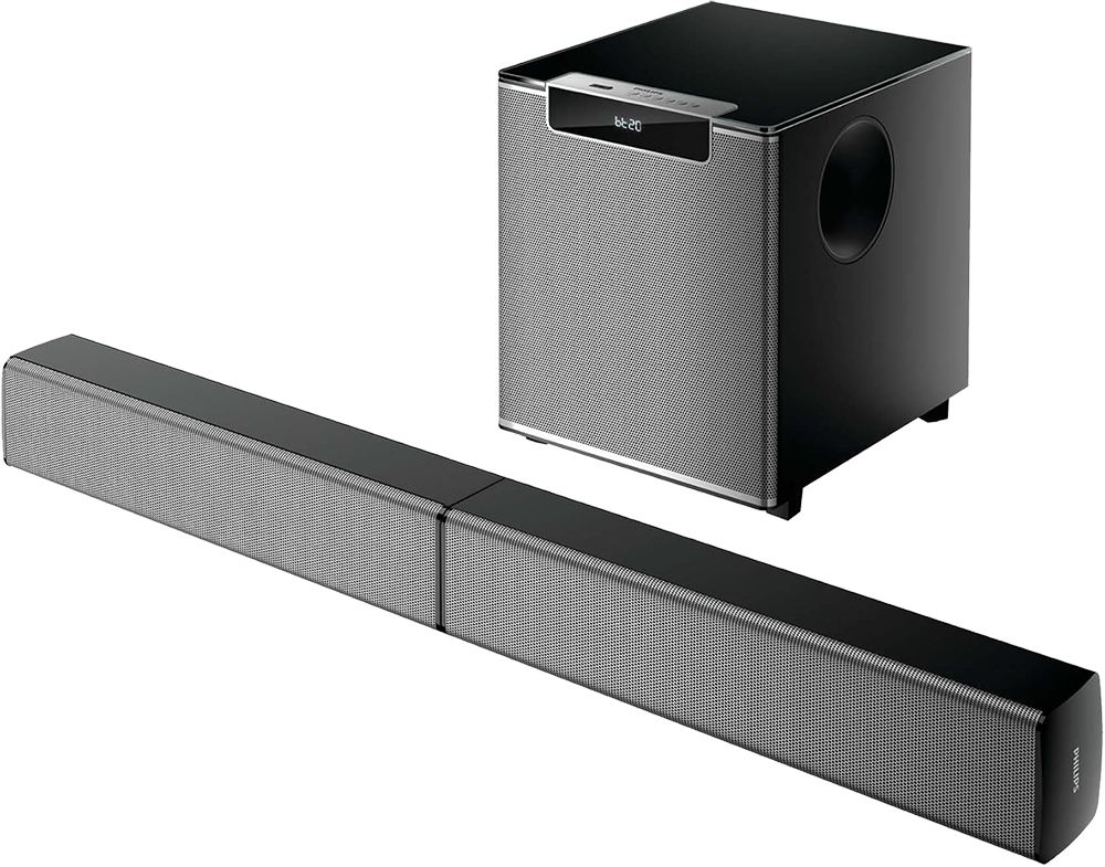 سماعة ساوند بار فيليبس لاسلكية ، بتقنية بلوتوث ـ 2.1 قناة بقوة 120 وات ، أسود ، MMS2220B