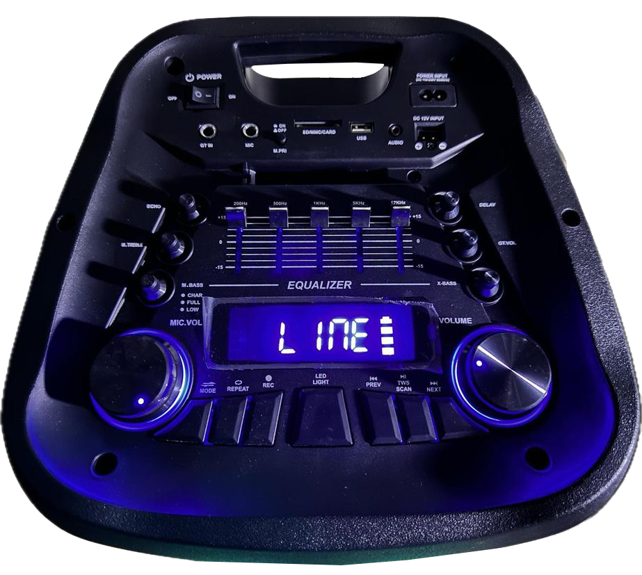 Platinum Wireless Speaker , Bluetooth Technology , Display and LED Light , Black , AH-8300