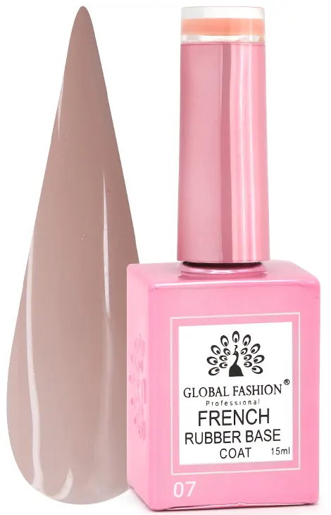 طبقة قاعدة جل مطاطية  فرنسية من جلوبال فاشون ، 15 مل ، 07