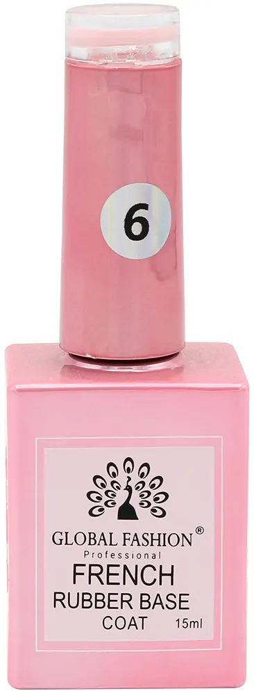 طبقة قاعدة جل مطاطية فرنسية من جلوبال فاشون ، 15 مل ، 06