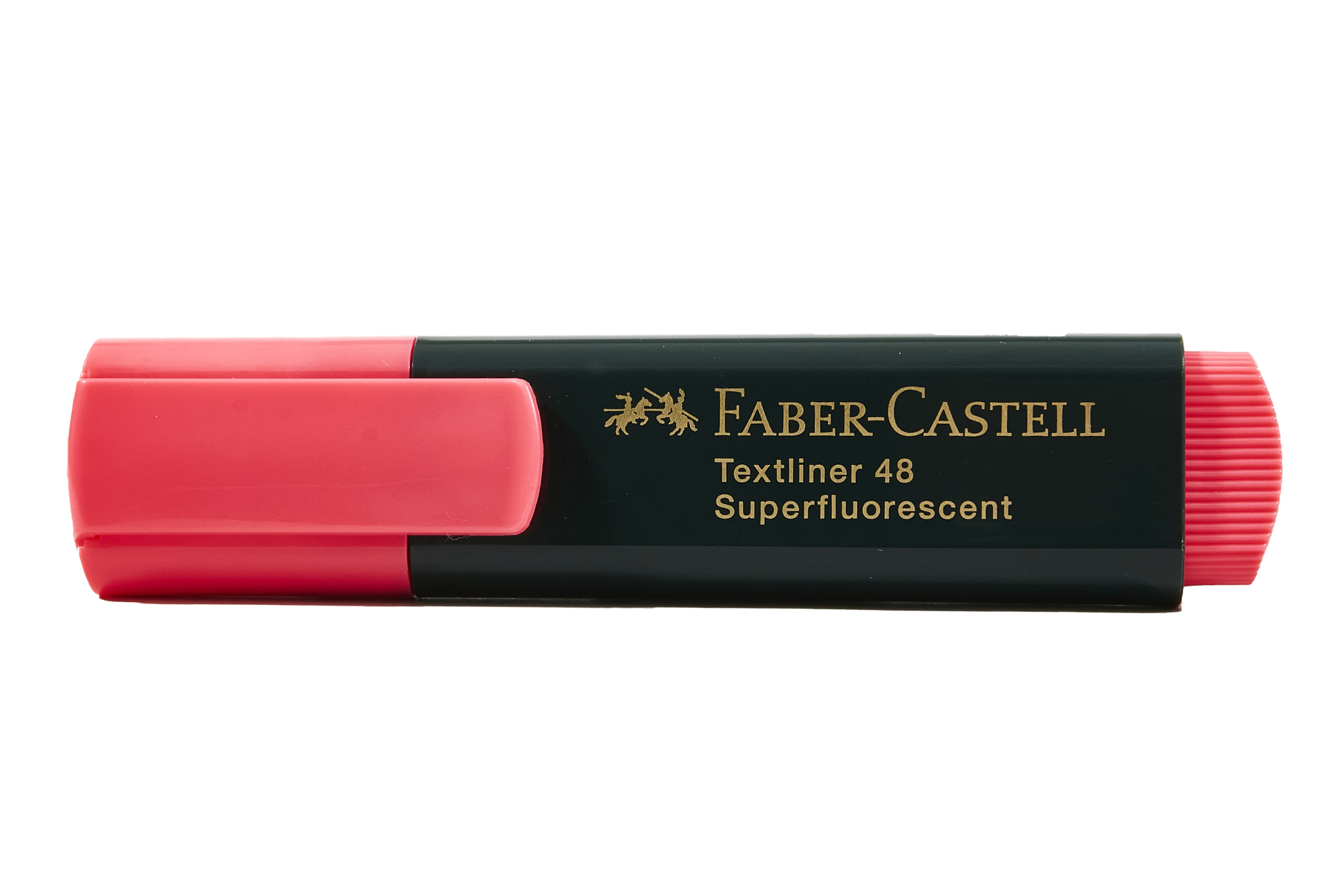 Faber-Castell Phosphorescent Highlighter pen, red, chisel tip