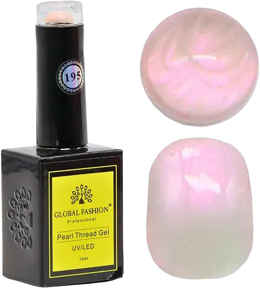 طلاء اظافر جل بيرل ثريد من جلوبال فاشون ، 15 مل، 195