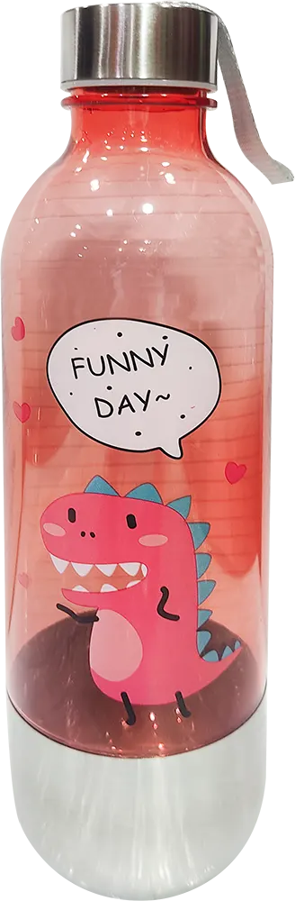 Sports Water Bottle 800ml, Plastic * Stainless Steel, Multicolor, Model 42-138