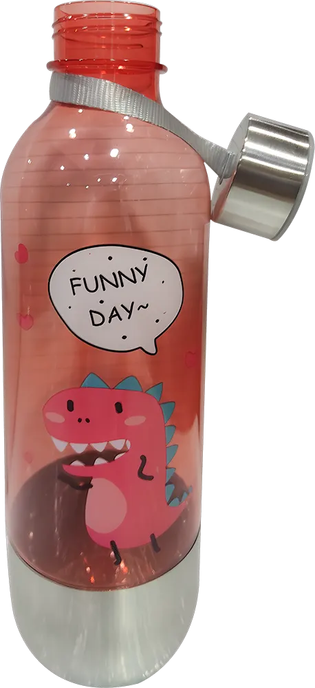 Sports Water Bottle 800ml, Plastic * Stainless Steel, Multicolor, Model 42-138