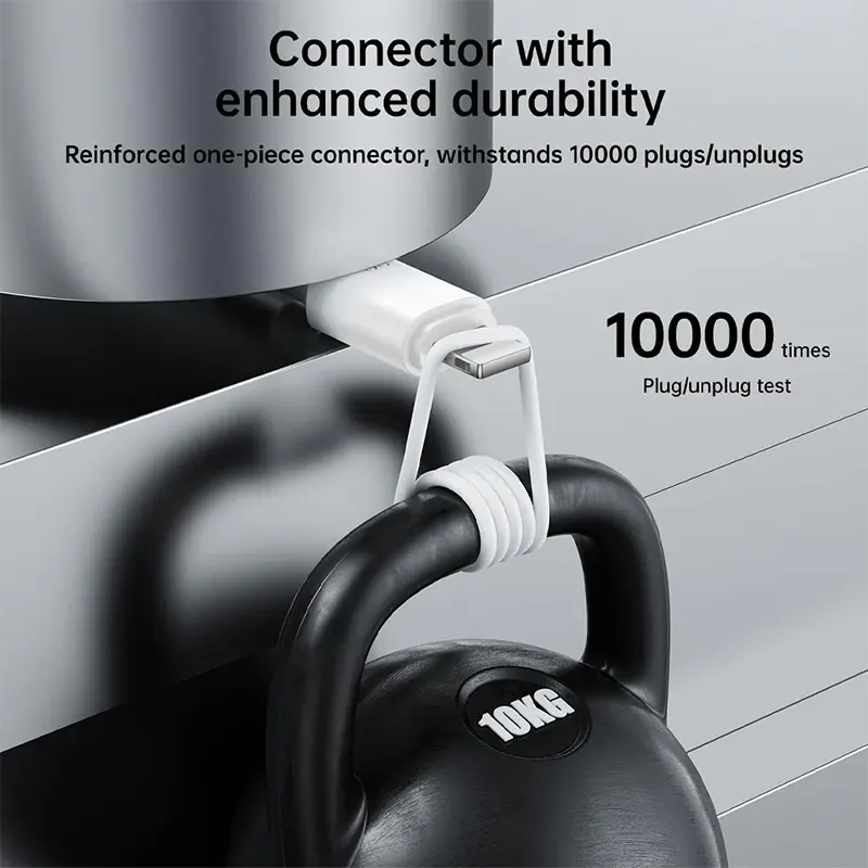 كابل شحن ونقل بيانات سريع جوي روم ، 3 أمبير،1 متر، من usb الى Lightning ، أسود، S-A9