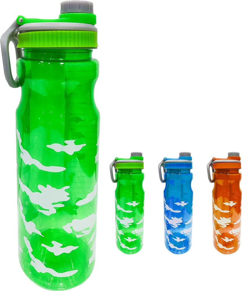 Sports Water Bottle 700ml , Inner Ice Tube, Plastic, Multicolor, Model 42-123