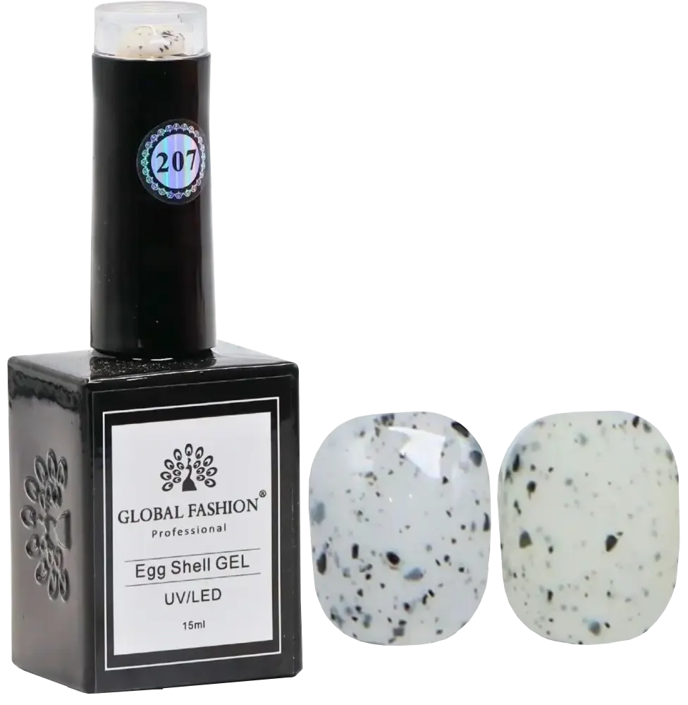Global Fashion Egg Shell Gel Nail Polish ,15Ml , 207