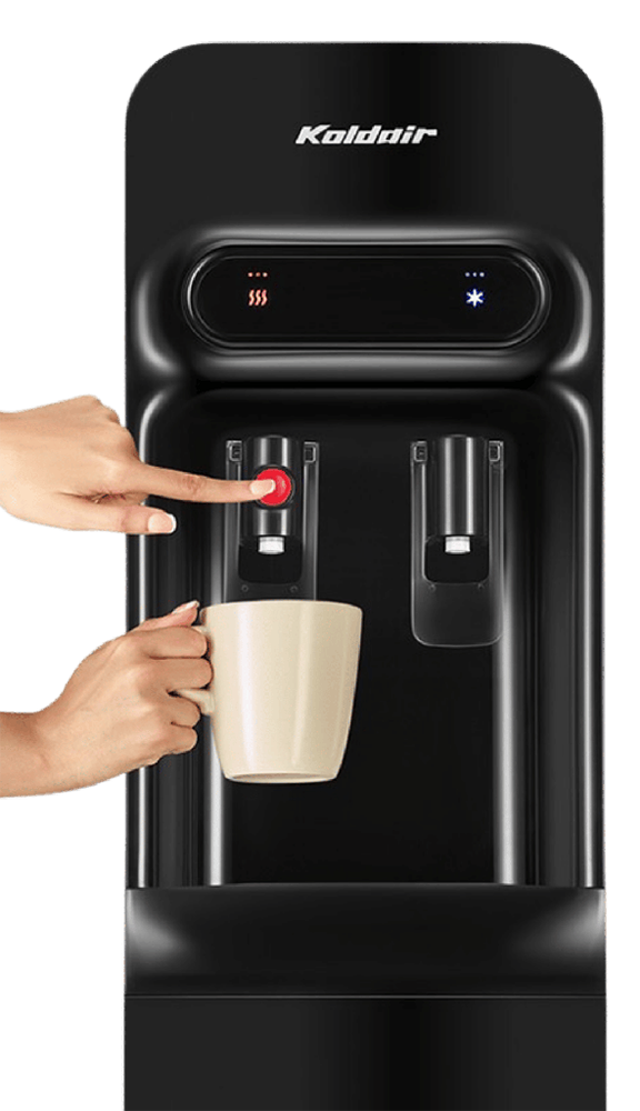 مبرد مياه كولدير سليم ، 2 حنفية ( بارد - ساخن) ، 4.2 لتر ، أسود ، KWD SLIM  BLACK