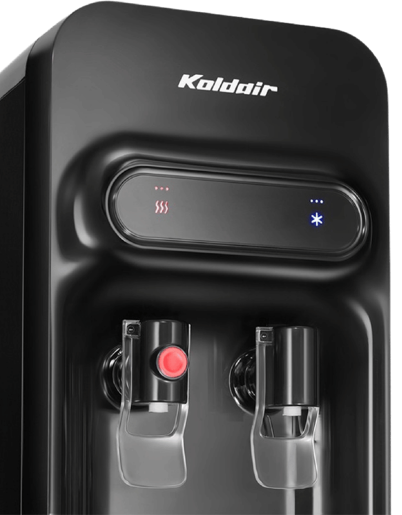 مبرد مياه كولدير سليم ، 2 حنفية ( بارد - ساخن) ، 4.2 لتر ، أسود ، KWD SLIM  BLACK