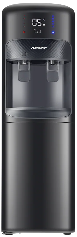 مبرد مياه كولدير ، 2 حنفية (بارد - ساخن)  ، تحميل علوي ، شاشة ديجيتال ، ثلاجة  مدمجة ، أسود ، (14-016-0102)