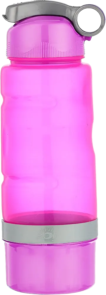 زمزمية شفافة ديناميك 750 مللي ، مع كوب، متعددة الألوان