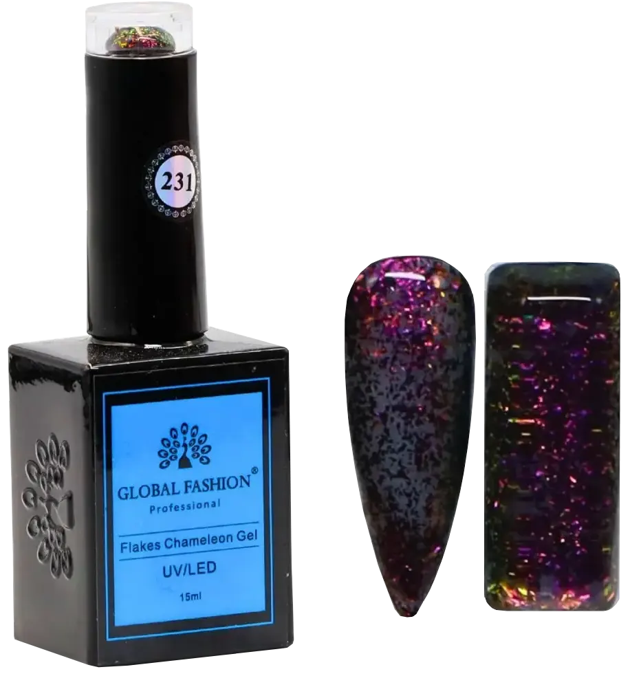 Global Fashion Flakes Chameleon GEL 15 ml , 231
