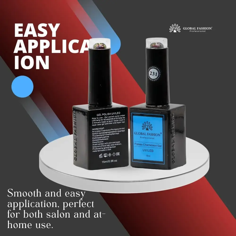 Global Fashion Flakes Chameleon GEL 15 ml , 231