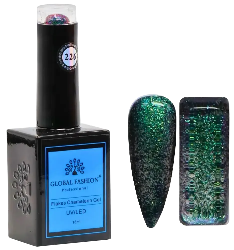 Global Fashion Flakes Chameleon GEL 15 ml , 226