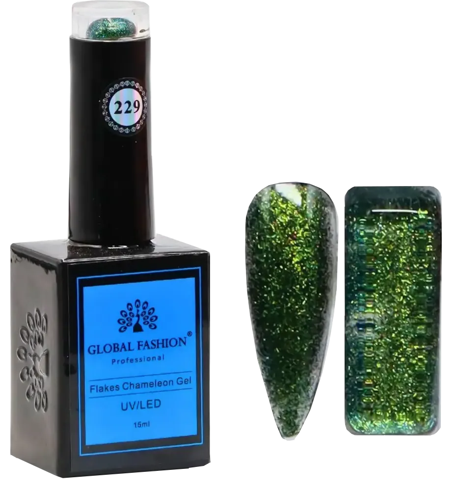 Global Fashion Flakes Chameleon GEL 15 ml , 229