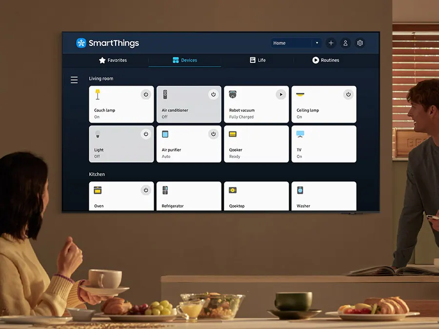 Samsung Smart TV, 98 inches, 120 Hz, LED, Crystal UHD, 4K resolution, TIZEN OS, Q Symphony support, built-in receiver, Bluetooth, Wi-Fi, UA98DU9000