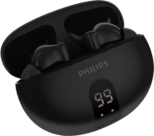 سماعات أذن لاسلكية من فيليبس سيريس 3000، بلوتوث 5.4، مقاومة للماء IPX4، مدة تشغيل تصل إلى 20 ساعة، تحكم باللمس، إلغاء ضوضاء نشط، أسود، TAT3559BK-97