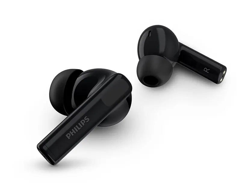 سماعات أذن لاسلكية من فيليبس سيريس 3000، بلوتوث 5.4، مقاومة للماء IPX4، مدة تشغيل تصل إلى 20 ساعة، تحكم باللمس، إلغاء ضوضاء نشط، أسود، TAT3559BK-97