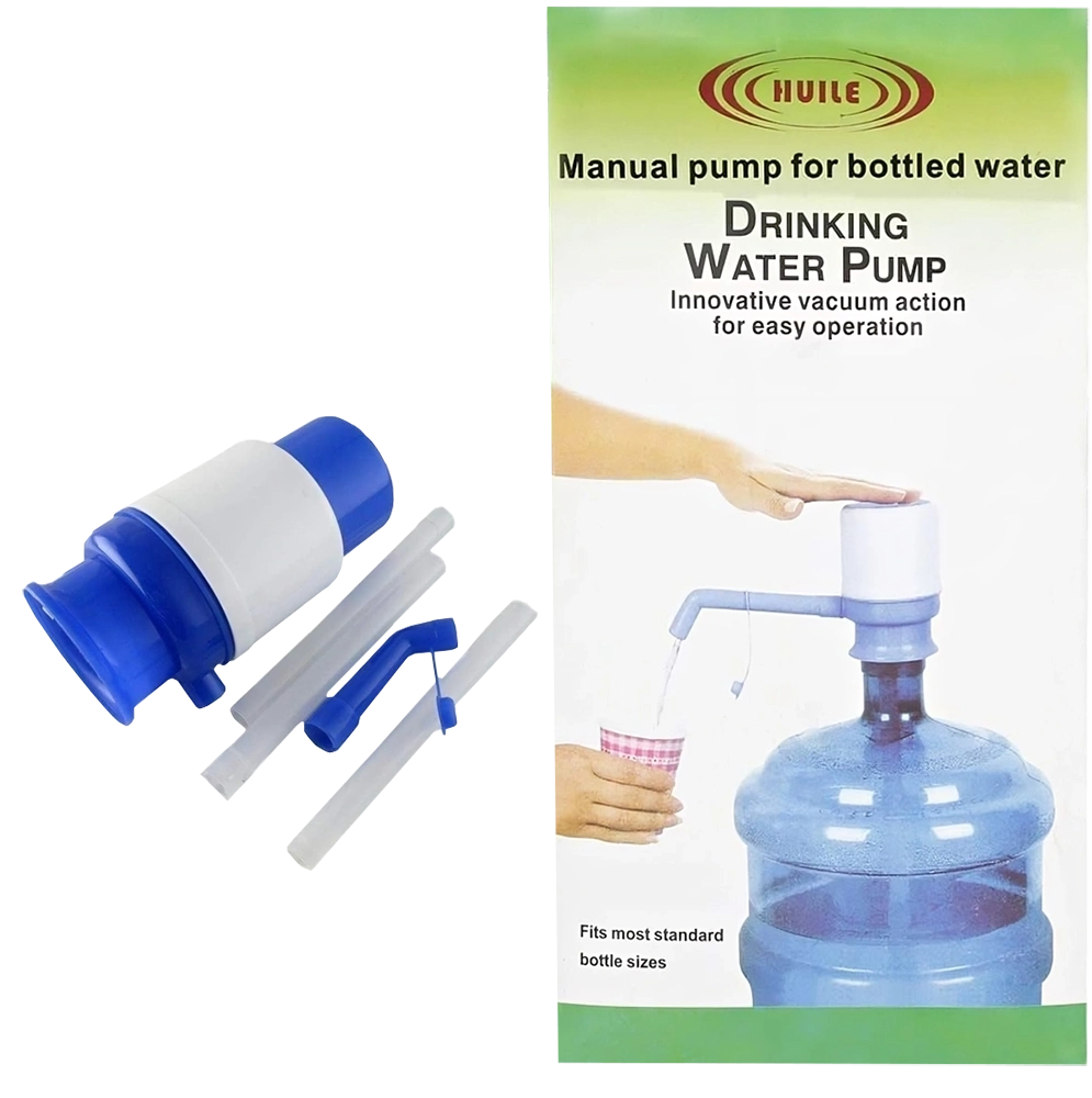 مضخة قاروره مياه يدوية ، ازرق