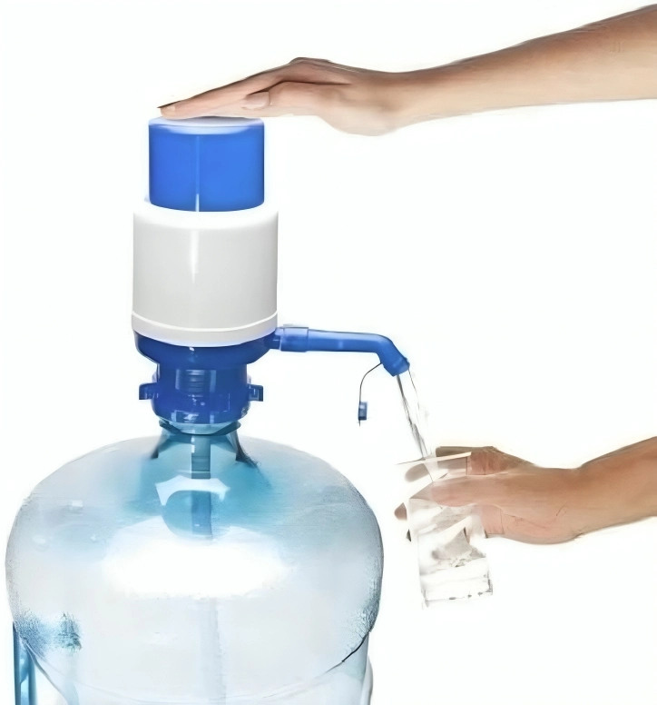 مضخة قاروره مياه يدوية ، ازرق