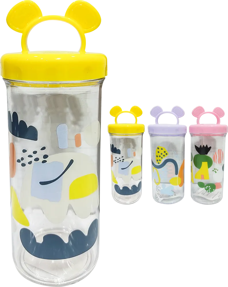 زمزمية مادن كيتي 350 مللي، بلاستيك بغطاء كيتي، متعددة الألوان،  717