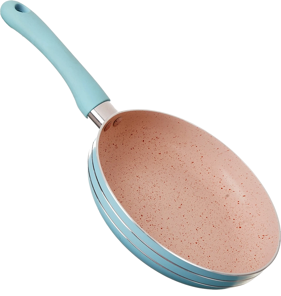 Frying Pan Granite Round , Size 16, Turquoise