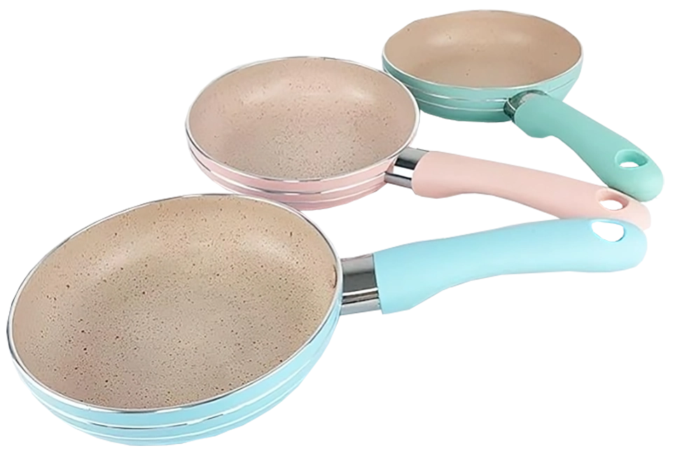 Frying Pan Granite Round , Size 16, Turquoise