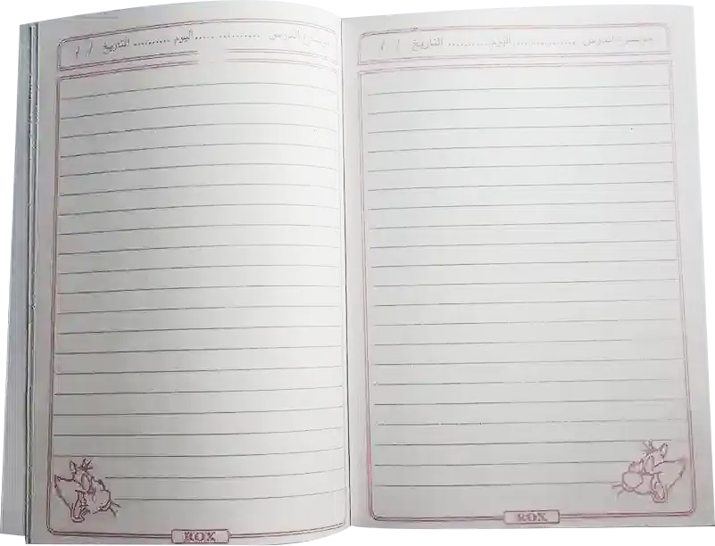 Rox Notebook 28 Sheets, Plain Ruled, Size 21*15 cm, Assorted Shapes