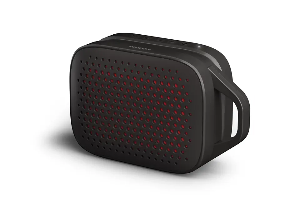 Philips Series 1000 Wireless Speaker, Bluetooth 5.3, Built-in Call Microphone, Type-C Cable, IPX4 Water Resistant, 12 Hours Playtime, Black, TAS1209BK-00