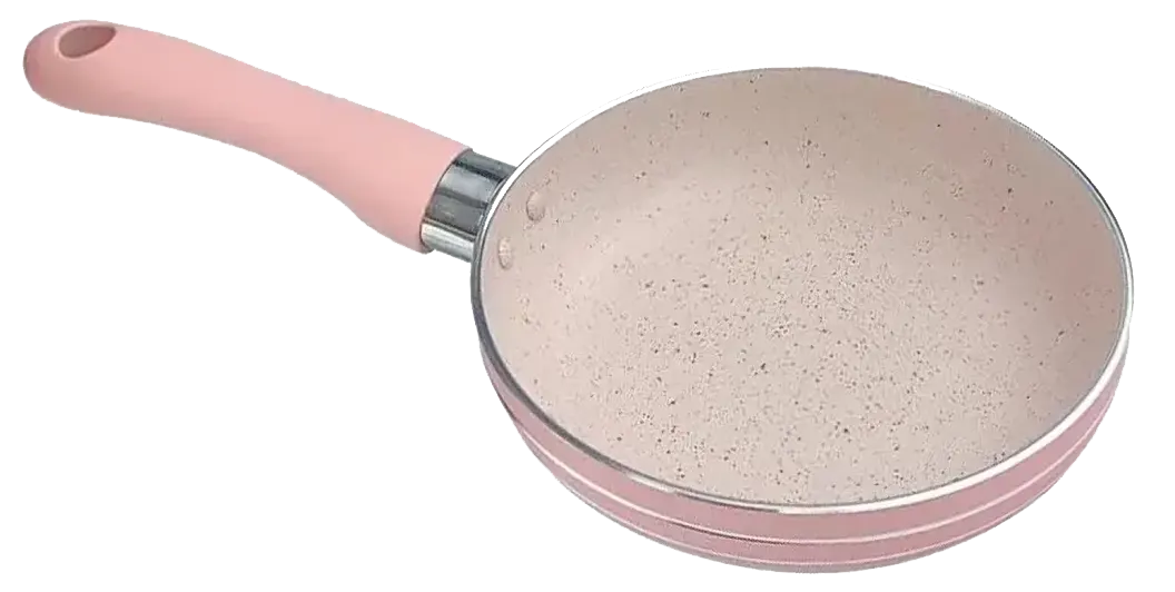 Frying Pan Granite Round , Size 14, Pink