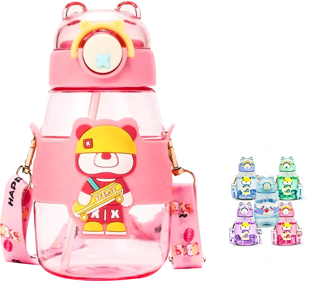 زمزمية اطفال جوي 600 مللي، شفاطة داخلية، ألوان متعددة، موديل 89789