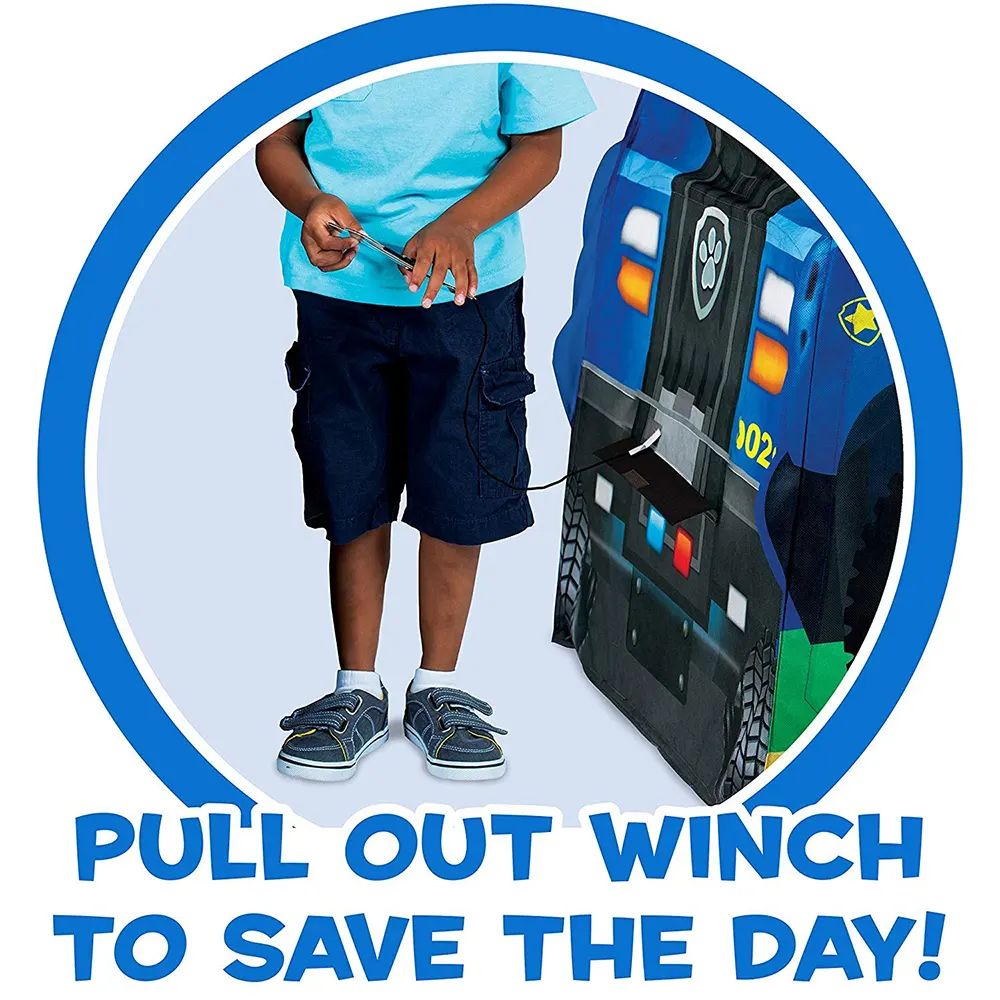 بيت كور للأطفال من تينت، تصميم سيارة شرطة، فتحة سقف، مناسب من عمر 3 سنوات، ألوان متععدة ، HF089